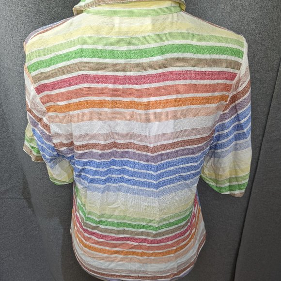 Sage the label new with tags tie front button down blouse women's large - Picture 2 of 3